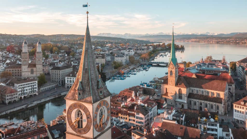 The view of Zürich, Switzerland