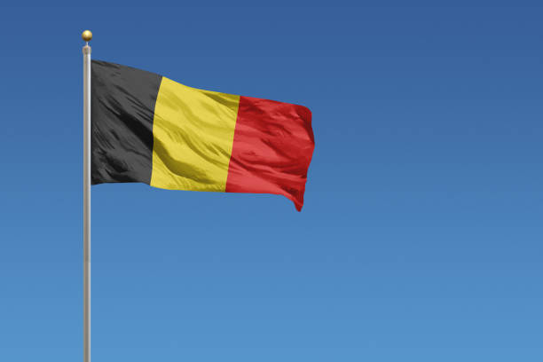 The flag of Belgium