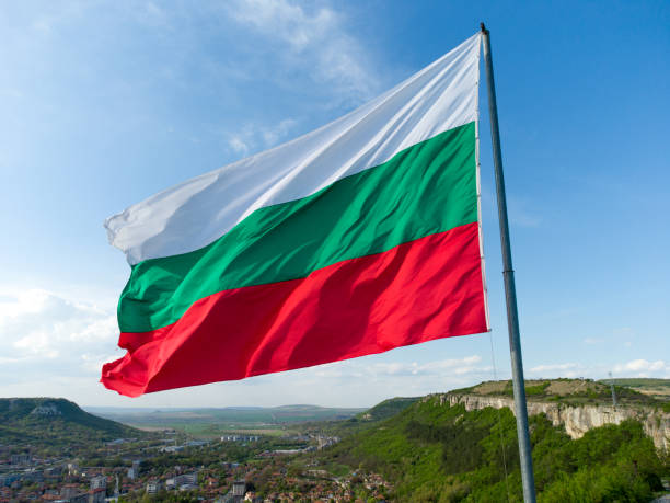 The flag of Bulgaria