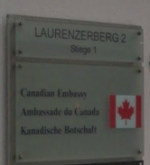 Canada embassy plaque